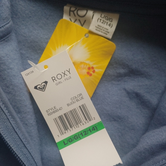 ROXY NEW girls Full Zip hooded Jacket - Picture 8 of 8